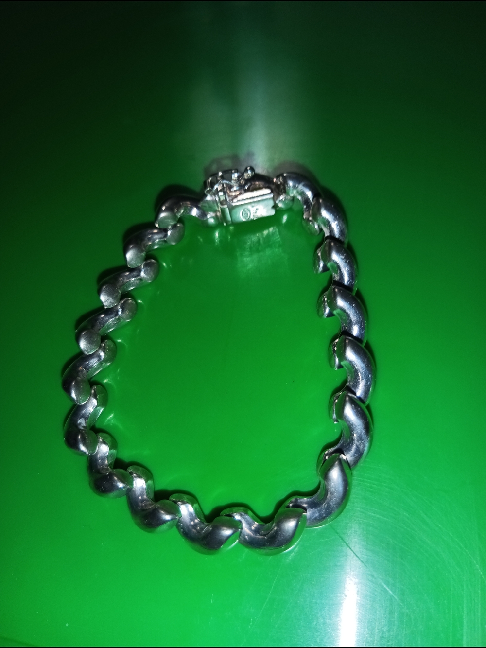 Vintage Italian San Marco link (Macaroni) bracelet